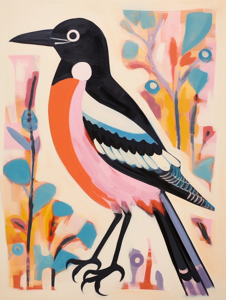 Pink Scandi Magpie 2