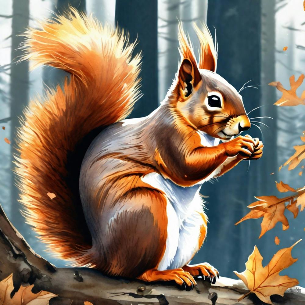 Squirrel In The Forest 430