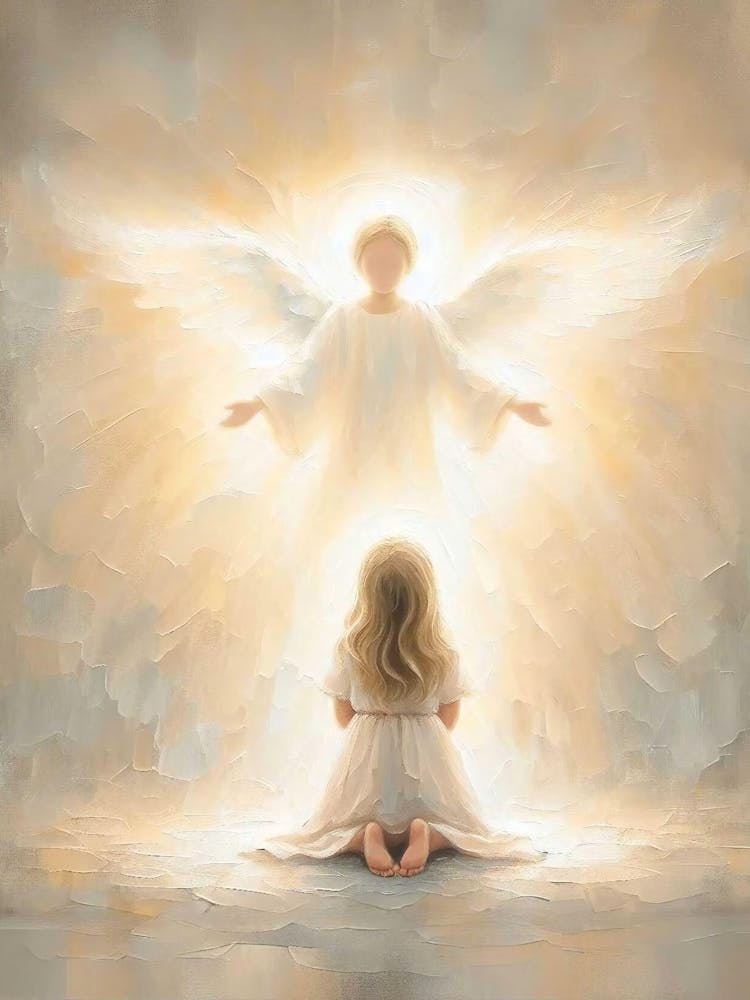 Her Angel, Christian Wall Art, Christian Art For Women, Jesus Christ Painting, Lds Painting, Bible Prints, Christ And Kids, Jesus Wall Art