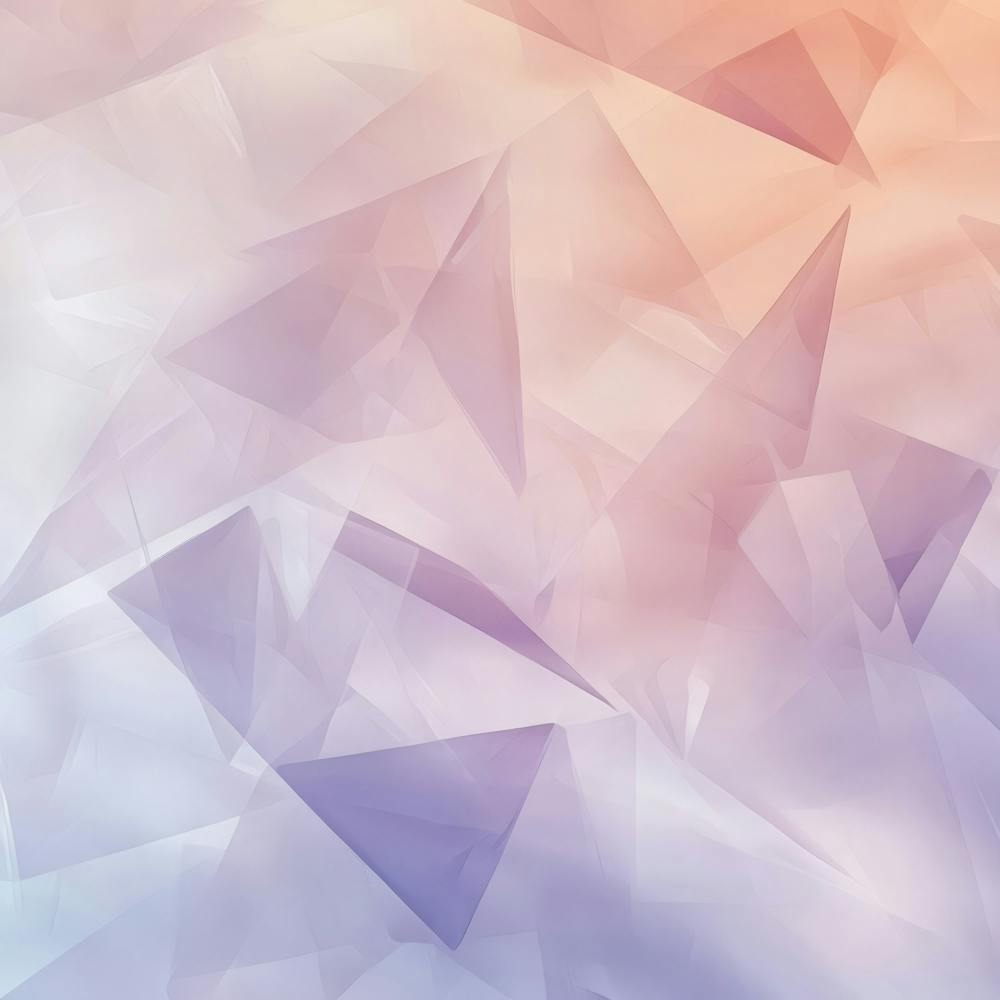 Abstract Triangles.Generated AI. Wall