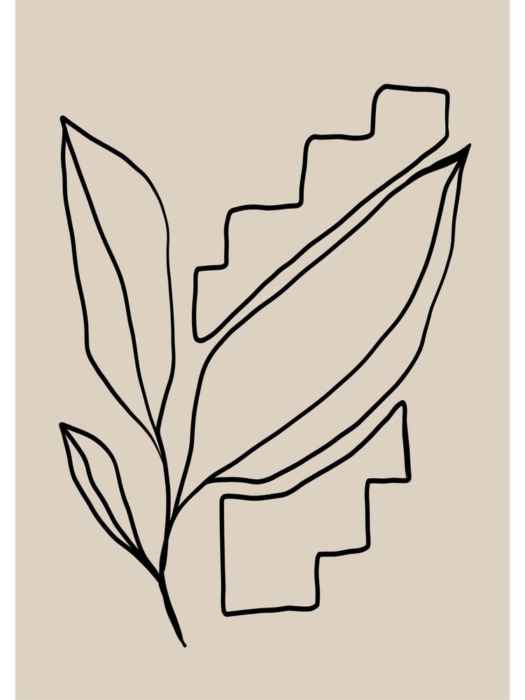 Leaf Line Drawing