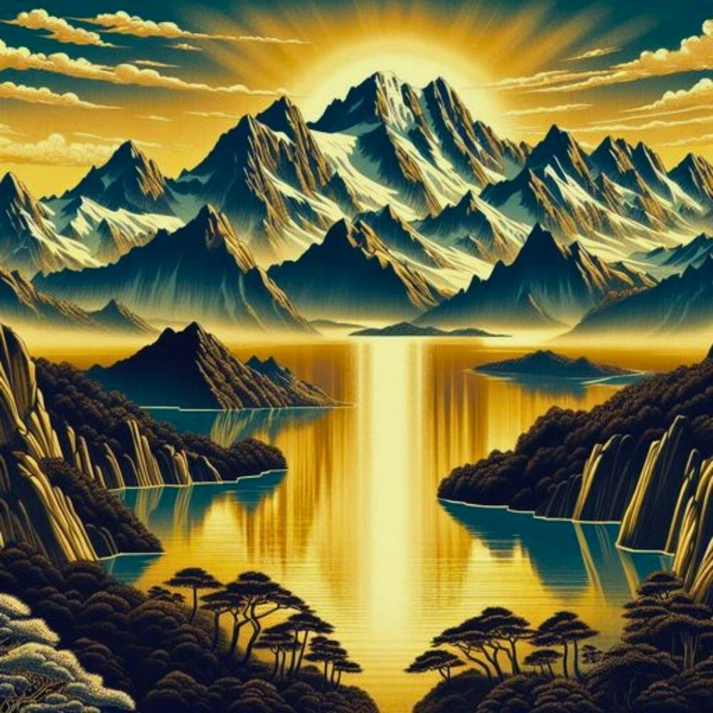Sunrise Over The Mountains
