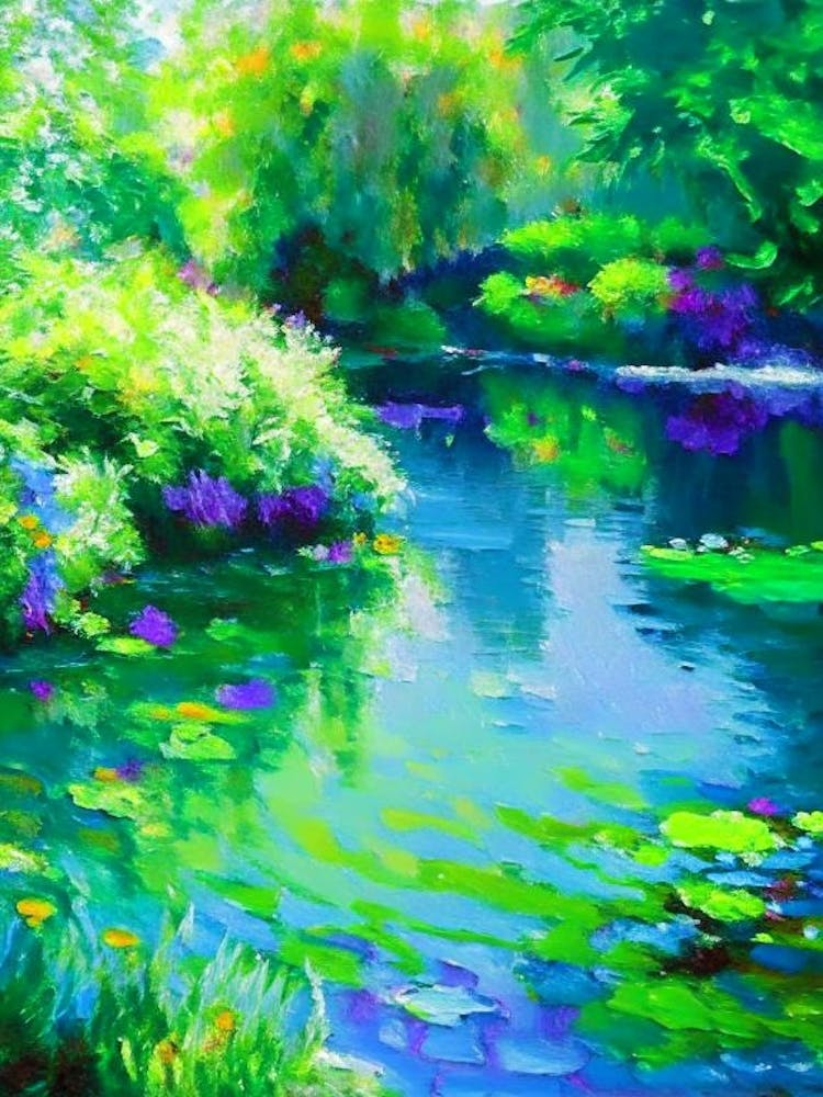 Water Gardens Waterscape Impressionism 1