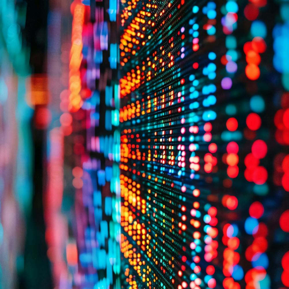 Abstract Image Of Colorful Lights