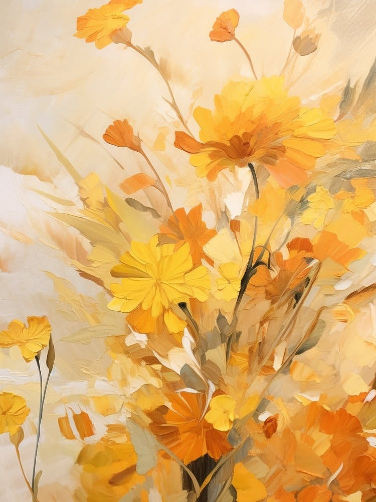 Fall Flower Painting Calendula 2