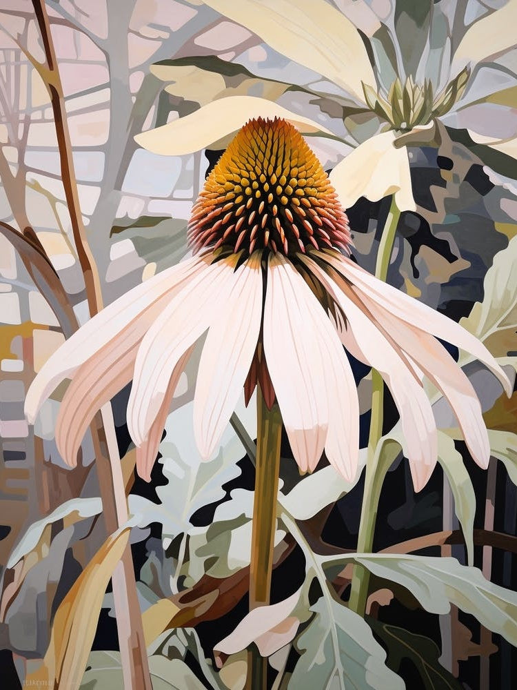 Coneflower 4 Flower Painting