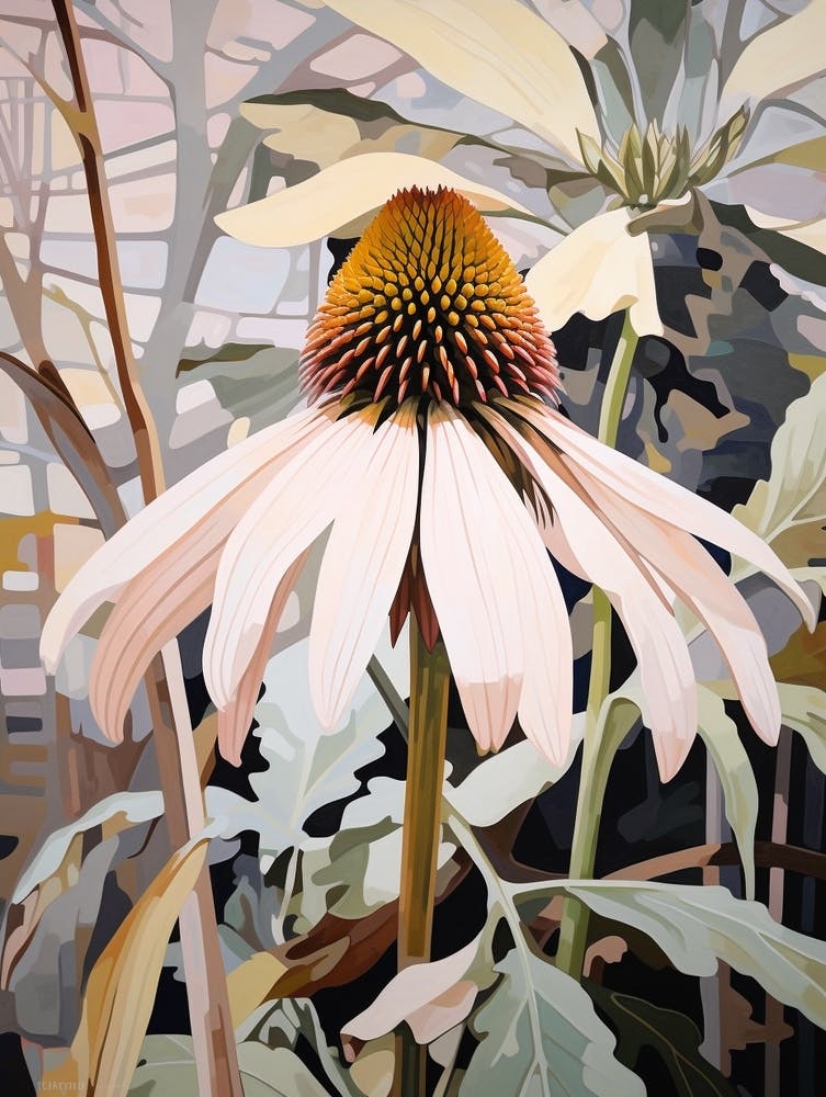 Coneflower 4 Flower Painting