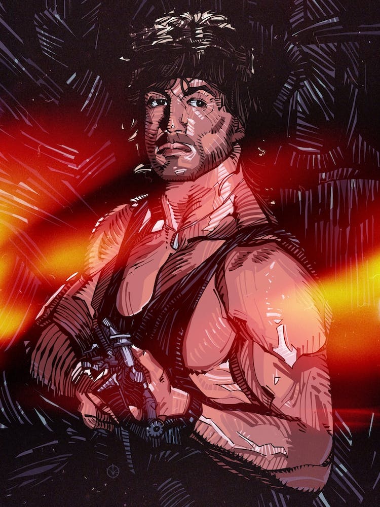 Sylvester Stallone Rambo