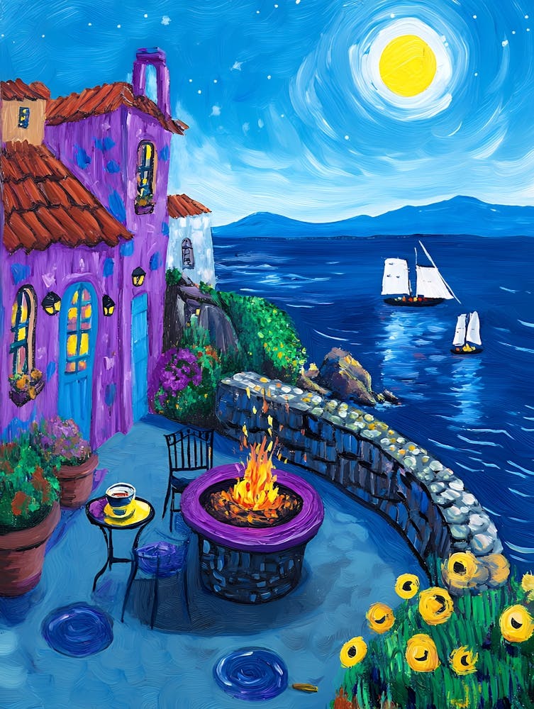 Greece At Night