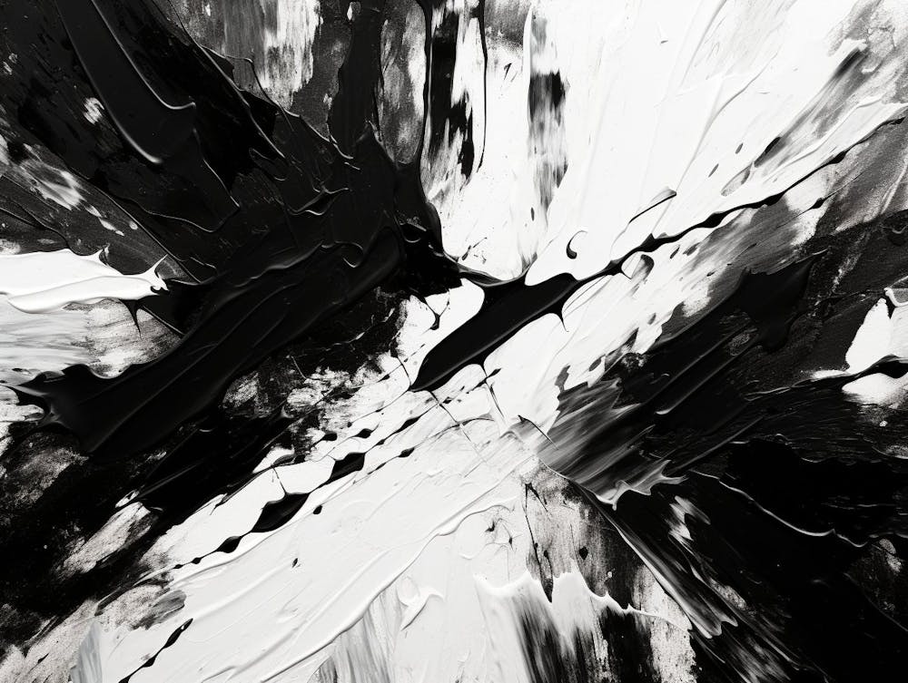 Energy Abstract Black And White 6