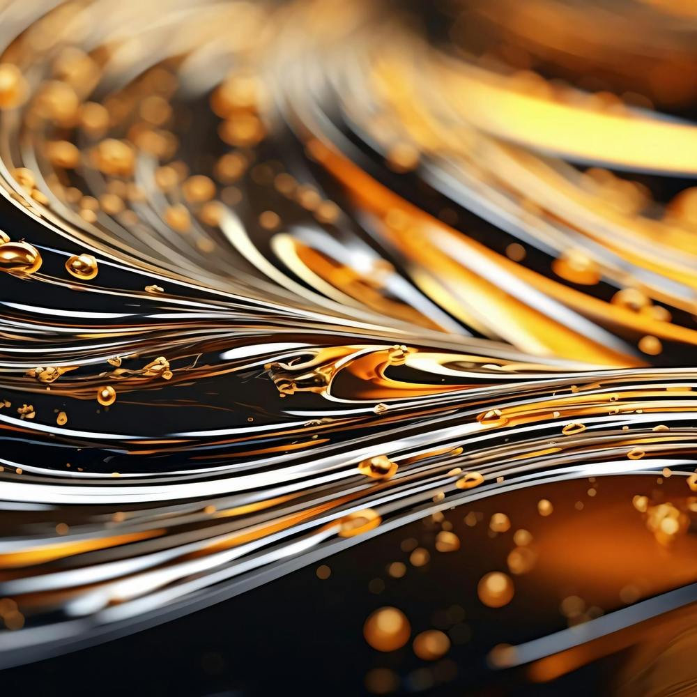 Abstract Gold And Silver