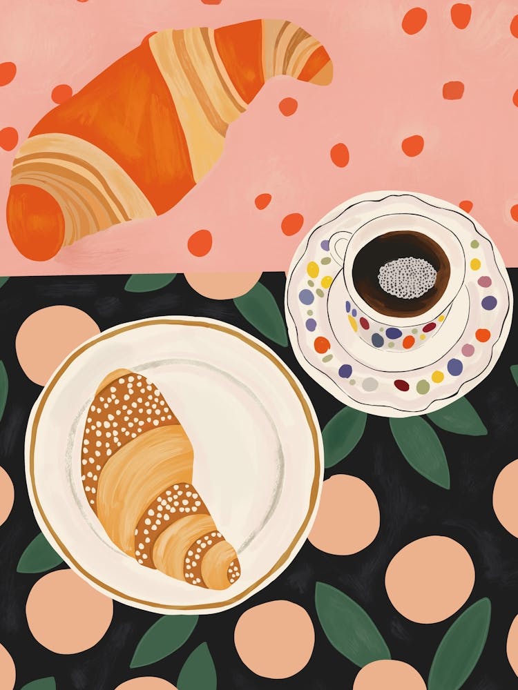 Coffee And Croissant
