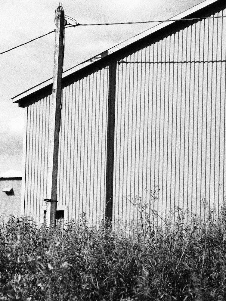 Black And White Photo Of A Building