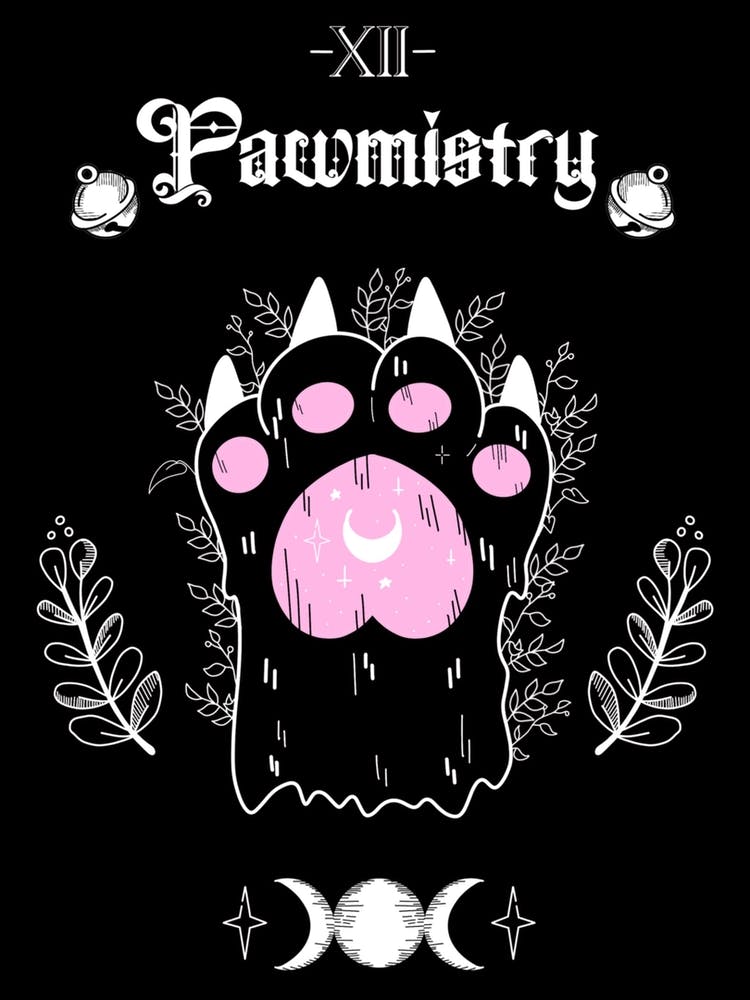 Paw cat art print