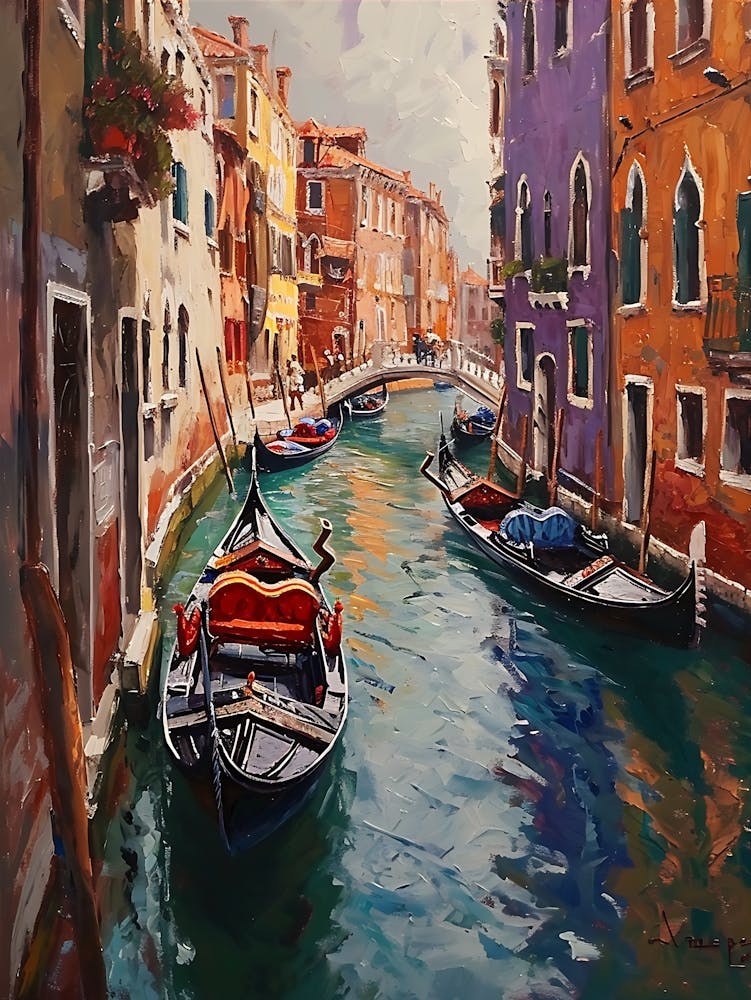 Canal Boats Venice, Italy