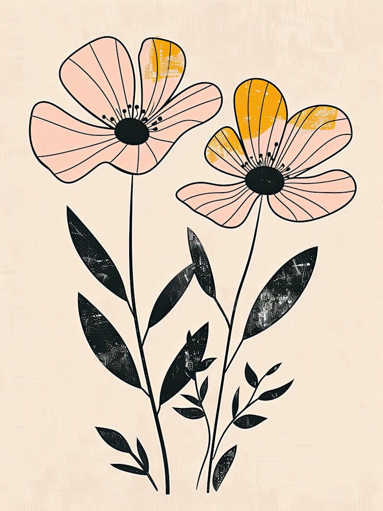 Male Flower Market Boho Minimalist Style