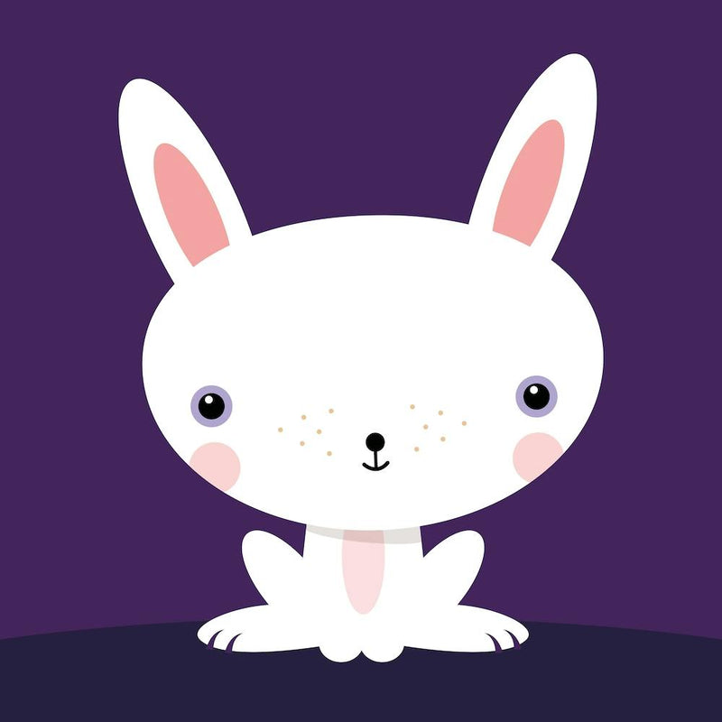Nursery Kawaii Rabbit Square