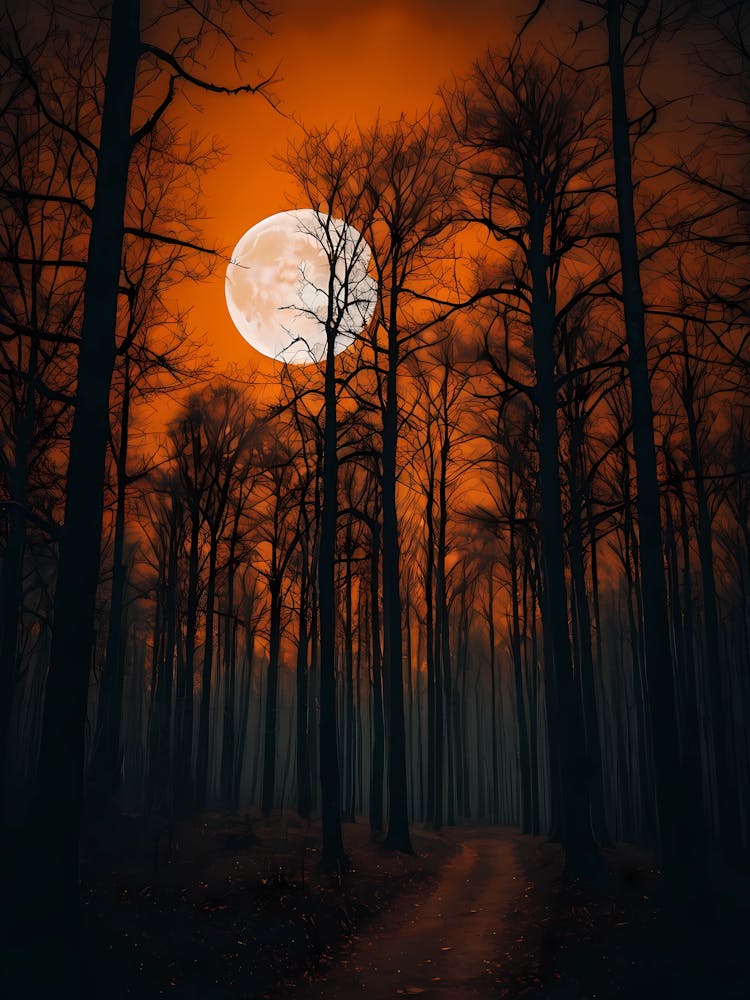 Full Moon In The Forest 8