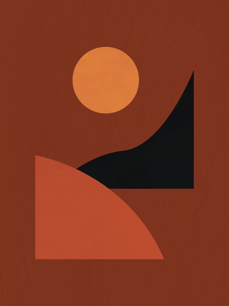 Abstract Geometrical Terracota Tone