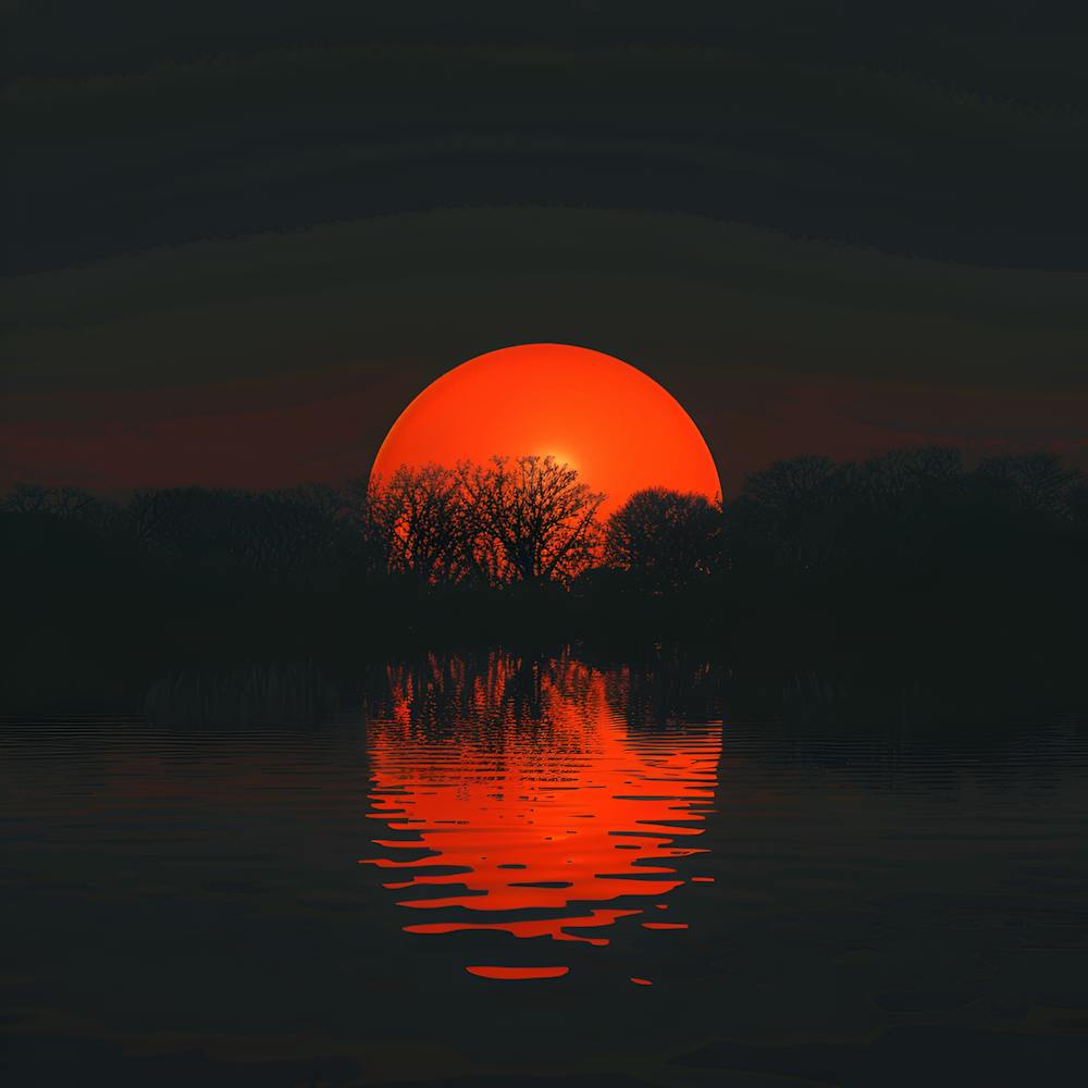Sonnenuntergang Über Wasser 4