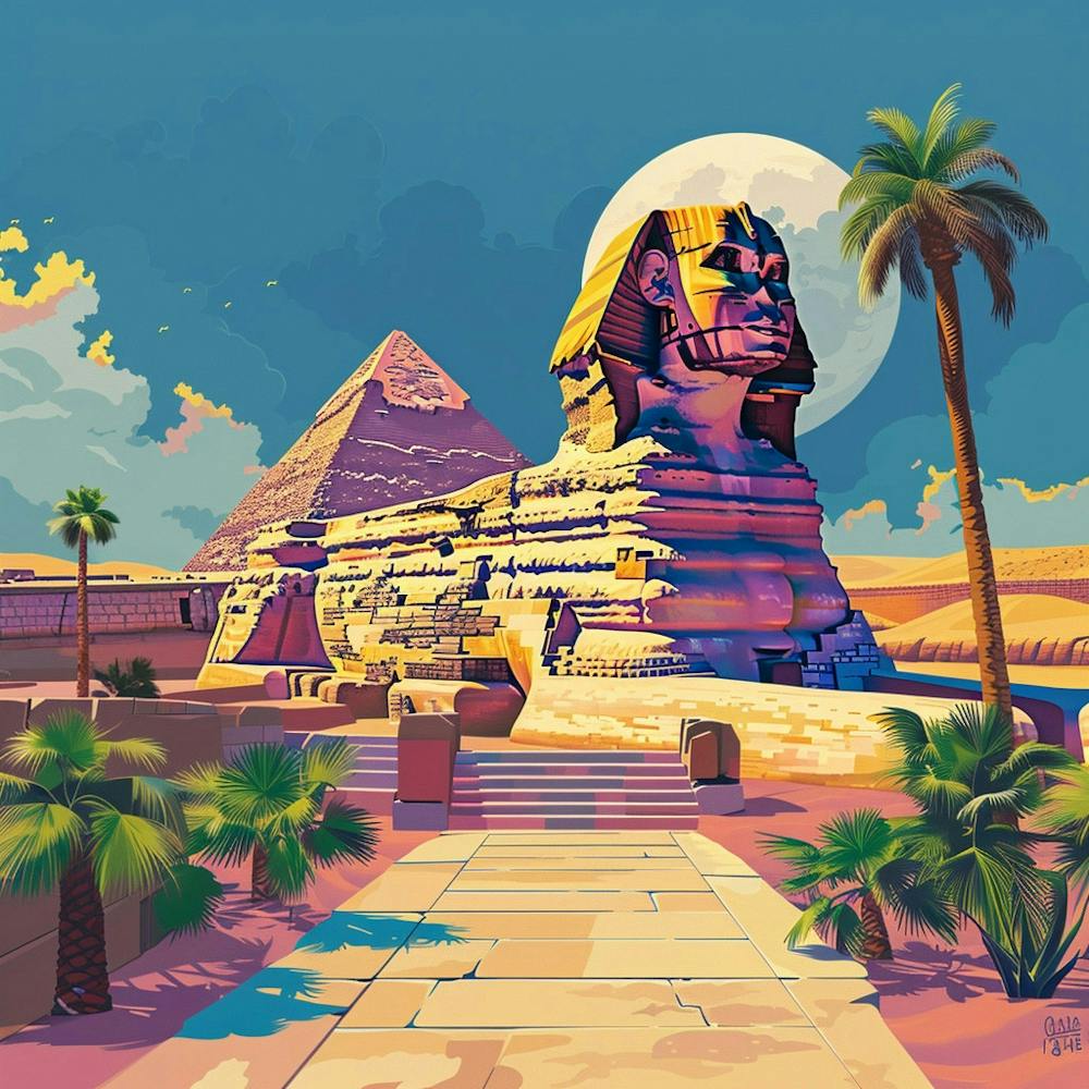 A Sphinx In Giza Lofi Illustration 1719991136 1