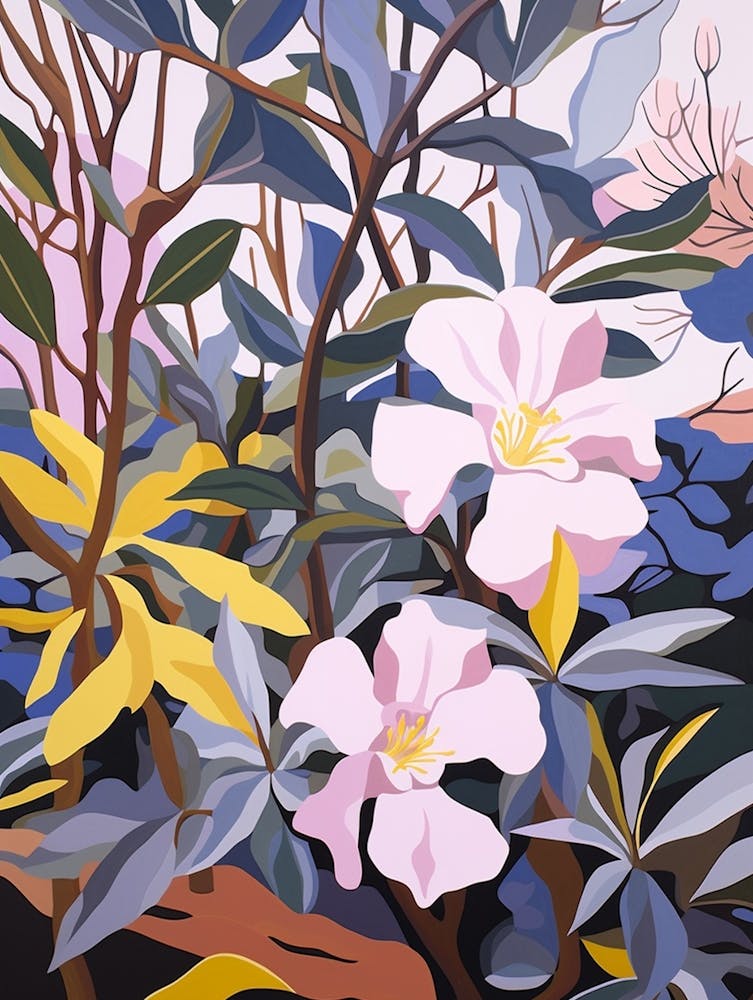 Periwinkle 2 Flower Painting