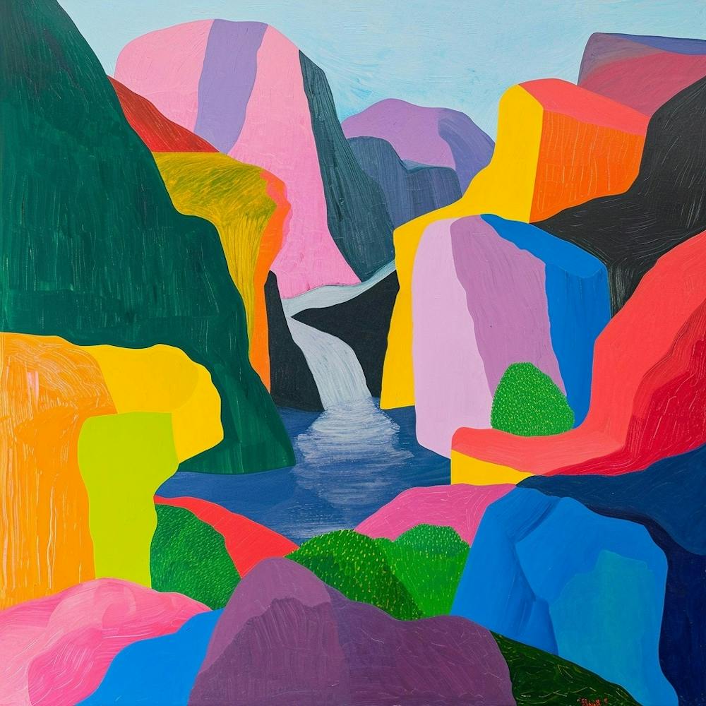 Colourful Abstract Pribaikalsky National Park Siberia 2