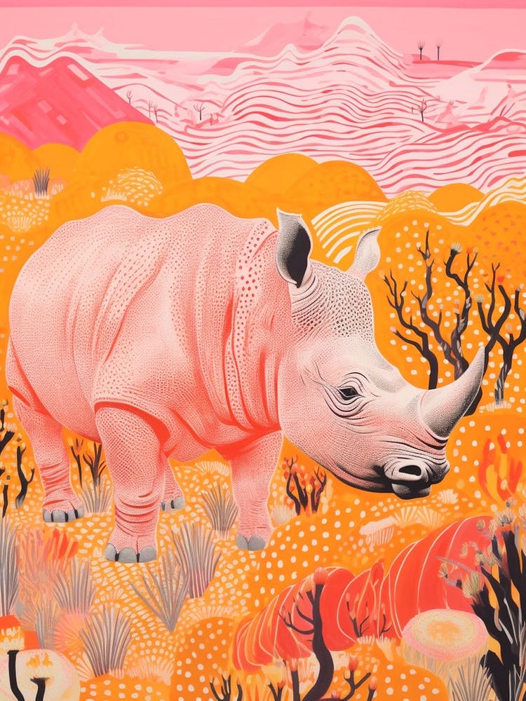 Polka Dot Rhino 1