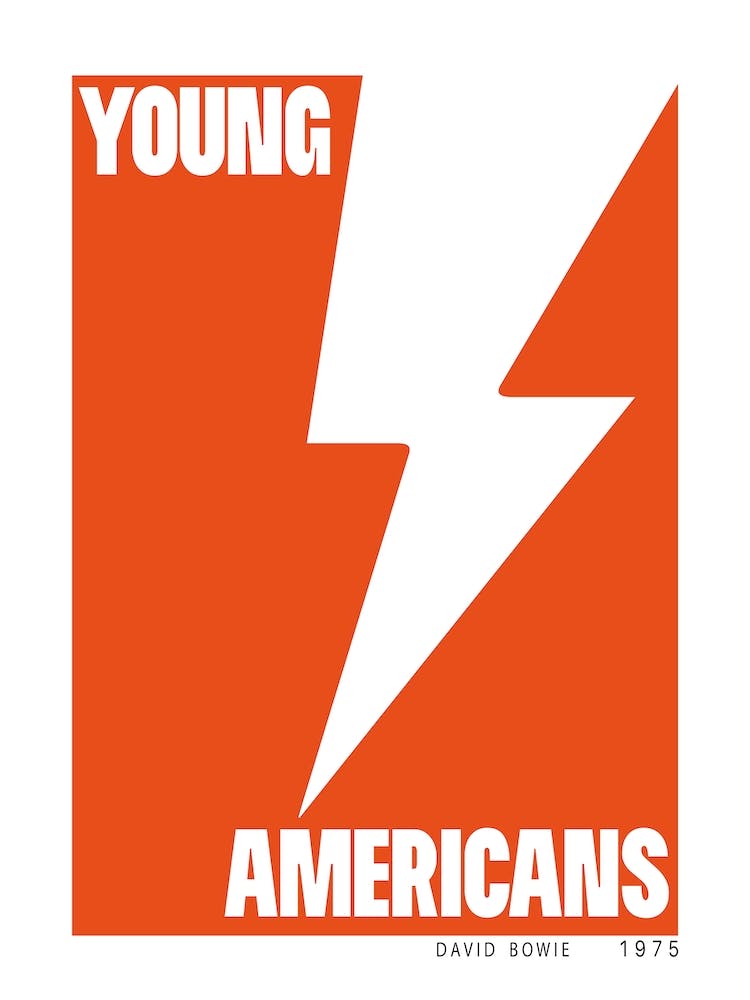 Young Americans David Bowie Inspired Retro
