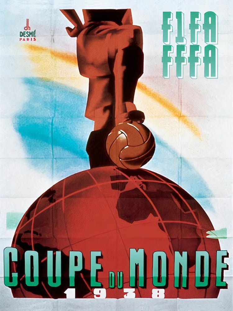 1938 Fifa Worldcup Poster