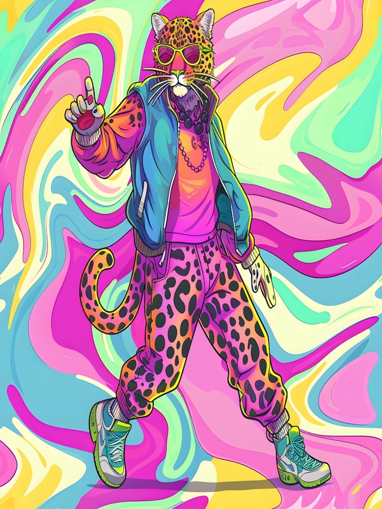 Psychedelic Leopard