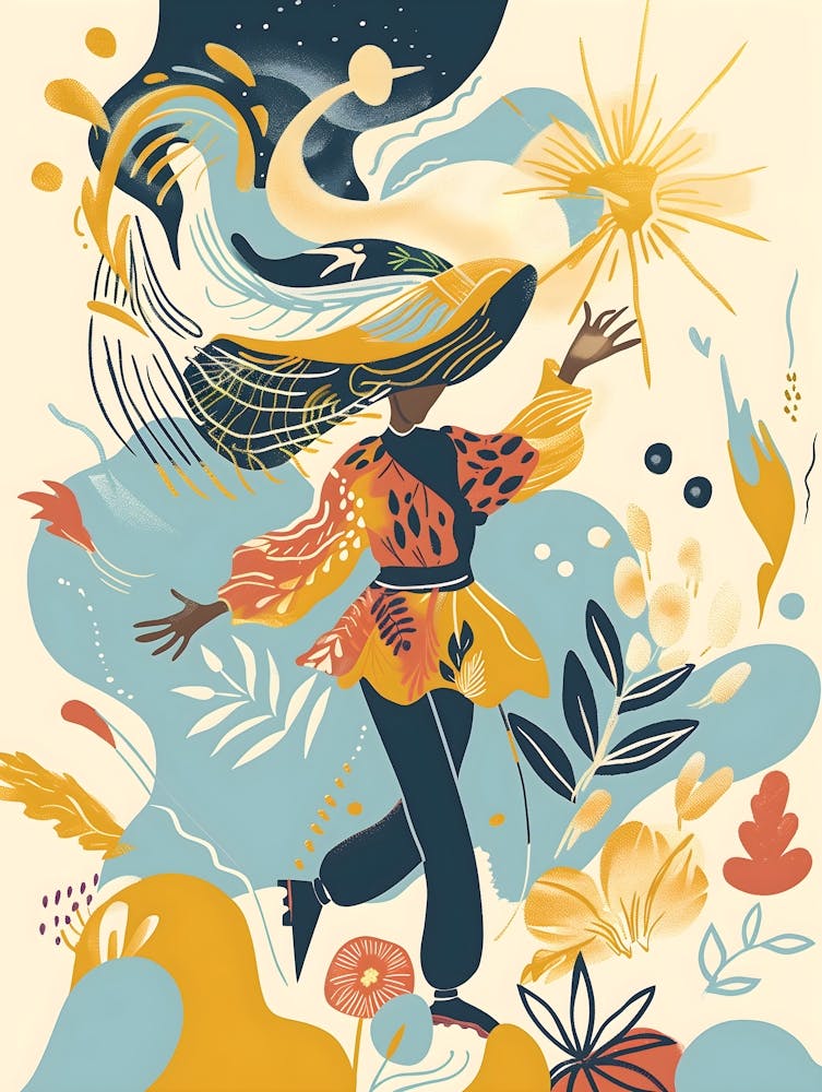 Matisse Inspired, Afro-Futurism, Fauvism Style