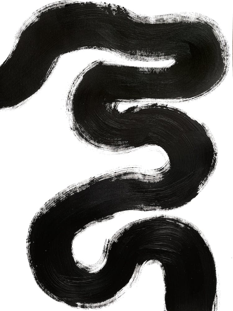 River Black Abstract