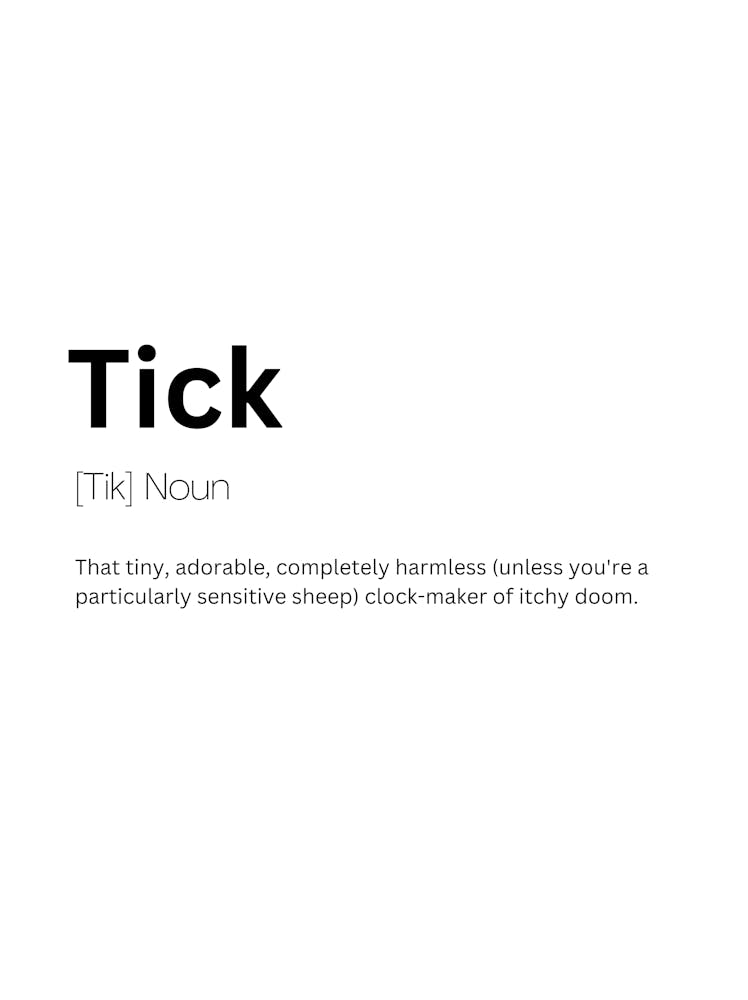 Tick Definition Meaning