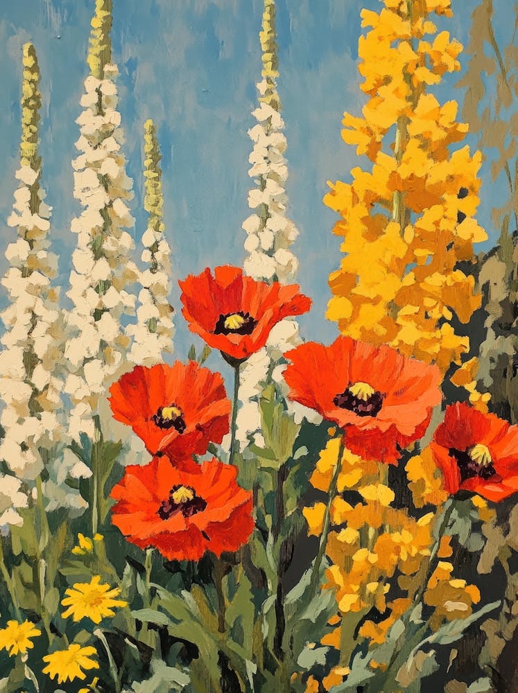 Poppies In The Garden 2