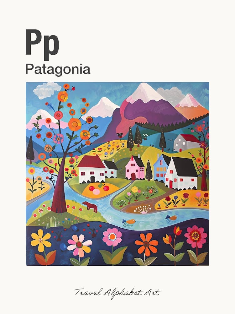 Kids Travel Alphabet  Patagonia 3