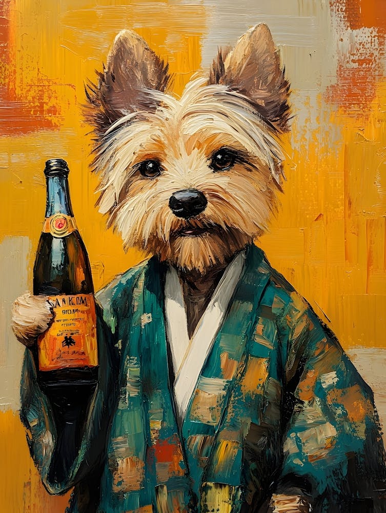Dog In Bathrobe 7