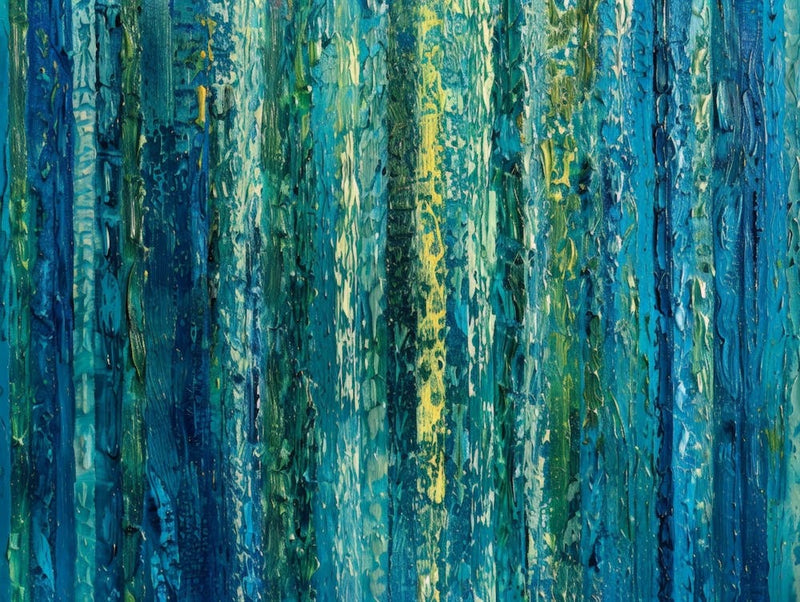 Blue And Yellow Abstract Painting 4