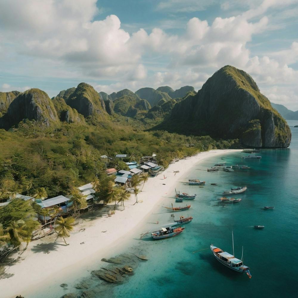 Vue Par Drone El Nido Palawan, PH 1