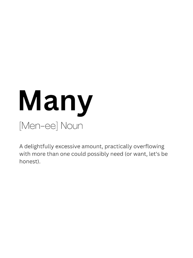 Many Definition Meaning