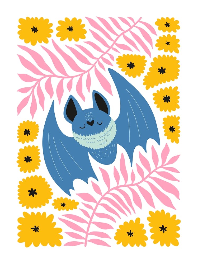 Nursery Abstract Bat