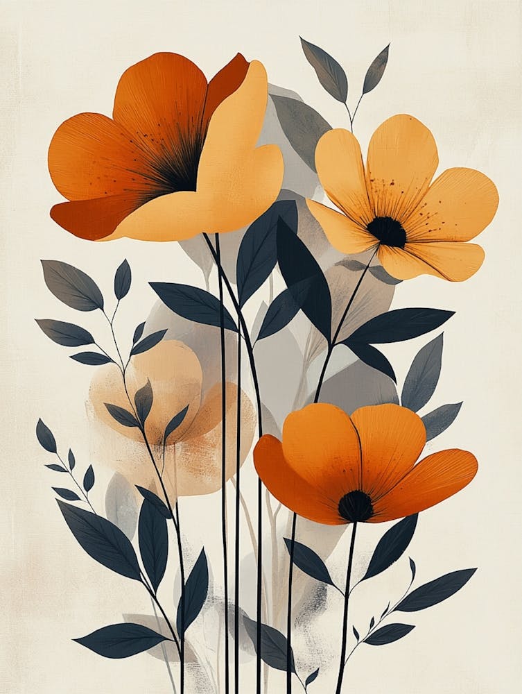 Orange Poppies 2