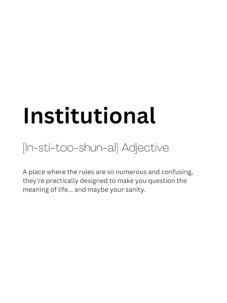 Institutional Definition Meaning