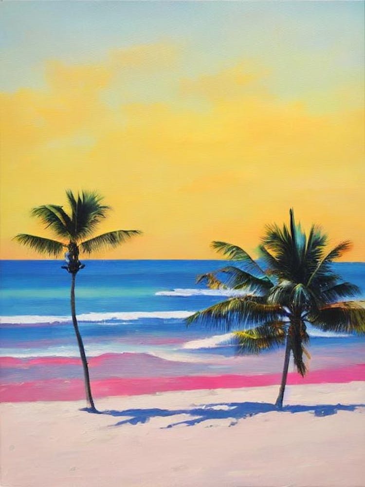 West End Bay, Anguilla Bright Abstract