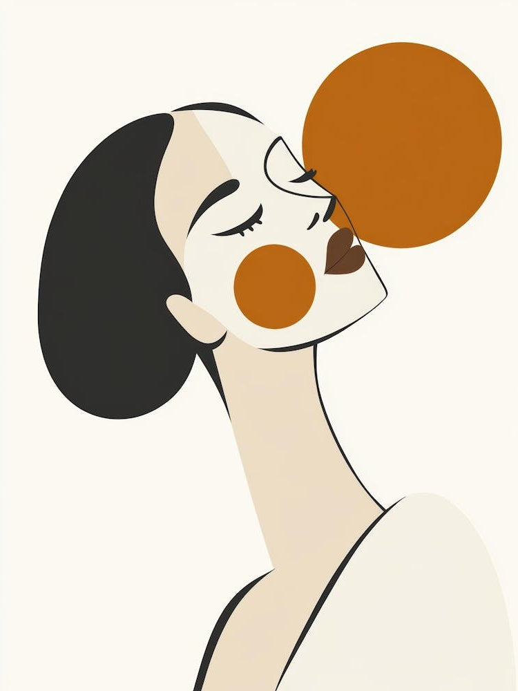 Woman With Orange Face