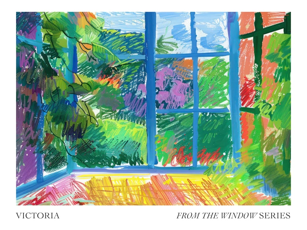 Victoria From The Window Series Poster Painting 4