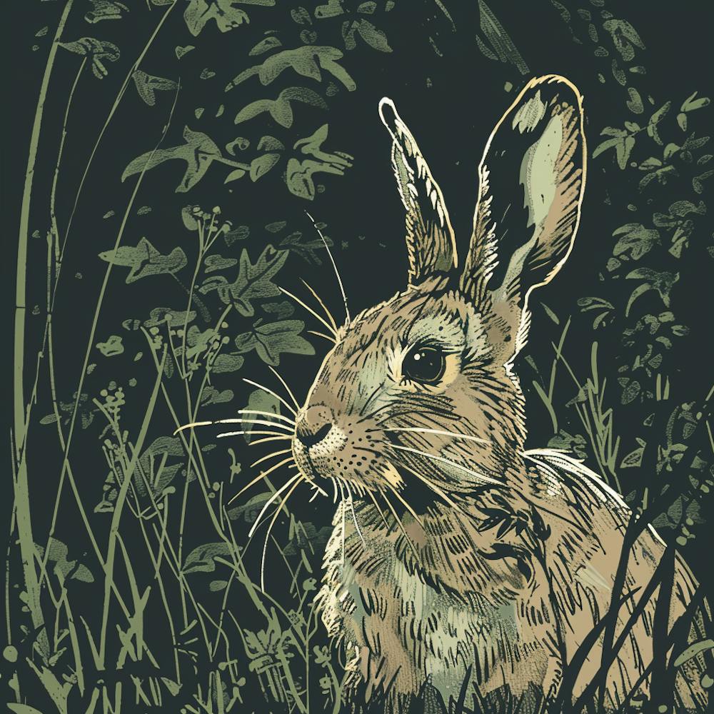 Rabbit In The Grass