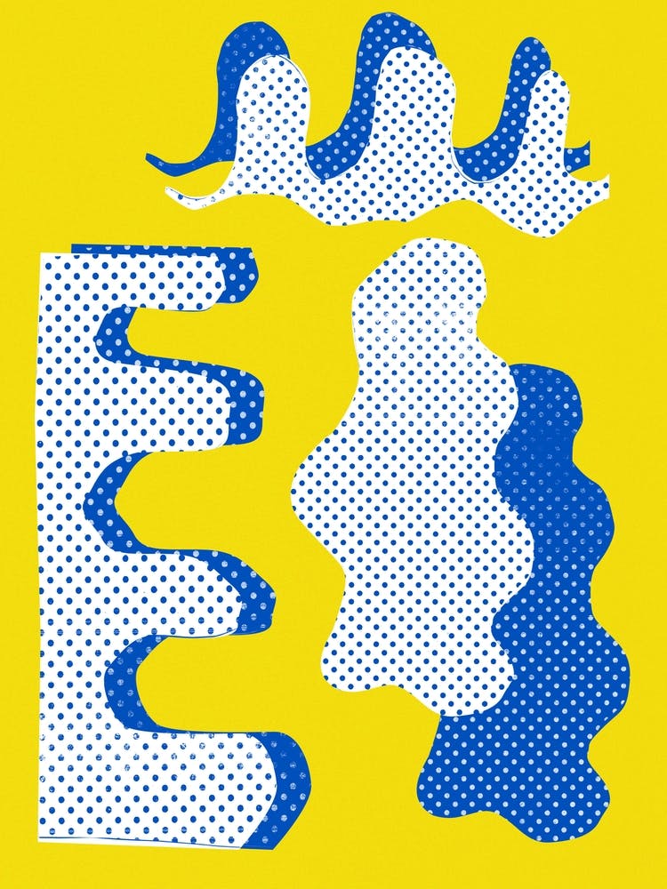 Pop Art Yellow Dots