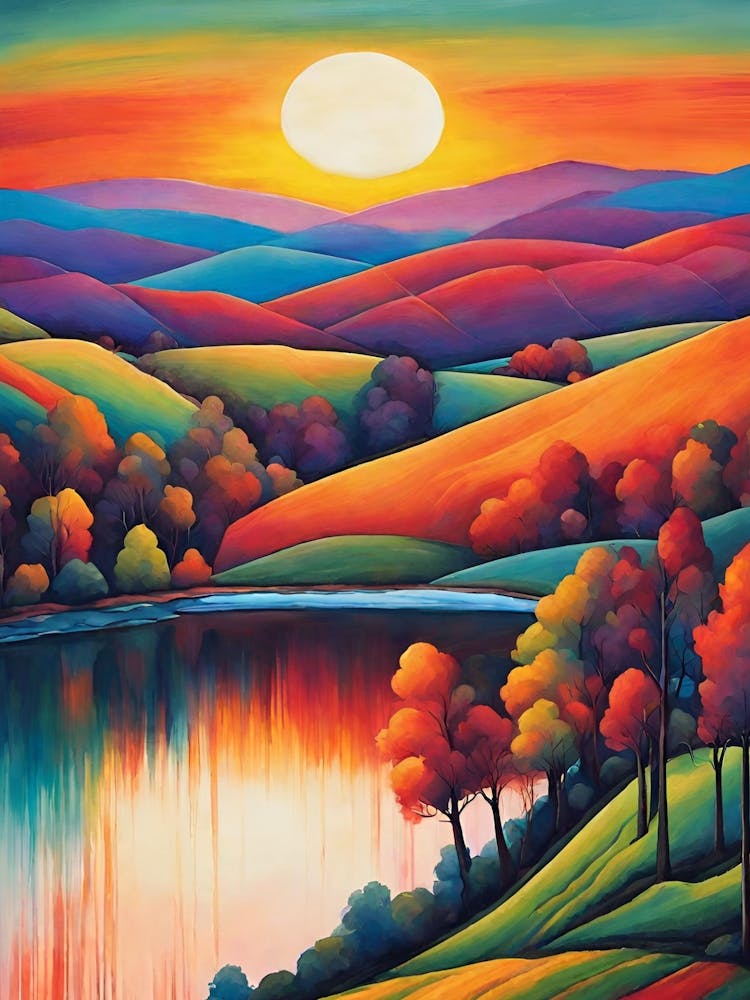 Sunset At The Lake 1