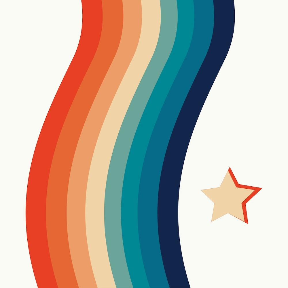 Rainbow Star Square